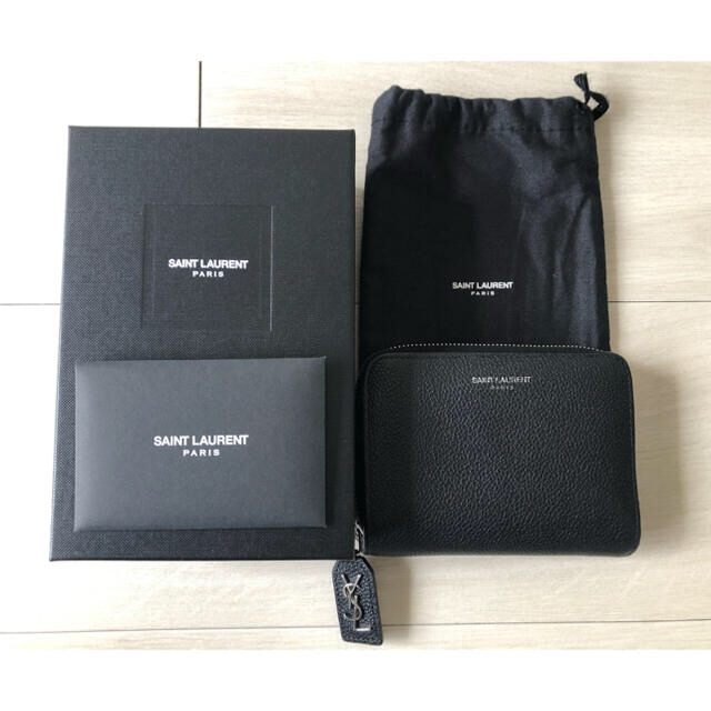 ファッション小物SAINT LAURENT サンローラン　本物　コインケース　財布　二つ折り財布