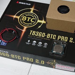 BIOSTAR B360-BTC PRO 2.0 G4900 クーラー 他(PCパーツ)