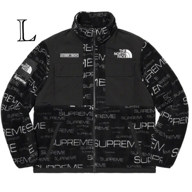 Supreme TNF Steep Tech Fleece Jacket 黒　L