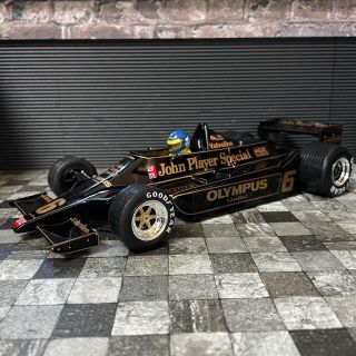 ロータス(LOTUS)の純正タバコ仕様 1/18 MCG ロータス 79 ロニー・ピーターソン JPS(ミニカー)