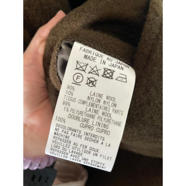 Y's(ワイズ)のy's ワイズ　ロングコート　タイロッケンコート　カーキ　ウール レディースのジャケット/アウター(ロングコート)の商品写真