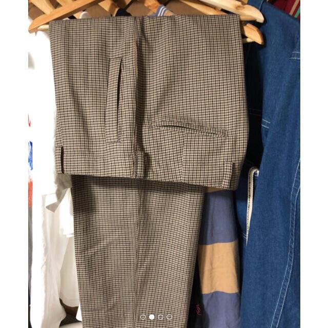 SUNSEA(サンシー)のyoke 19aw 1TUCK WIDE TROUSERS BEIGE メンズのパンツ(スラックス)の商品写真