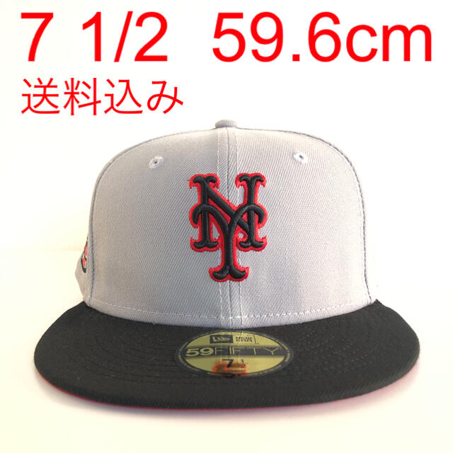 ツバ裏レッド New Era Cap 1/2 ニューエラ メッツ キャップ