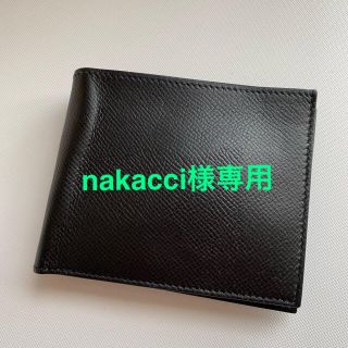 エルメス(Hermes)の【nakacci様専用】HERMES シチズンツイルコンパクト 黒　二つ折り財布(折り財布)