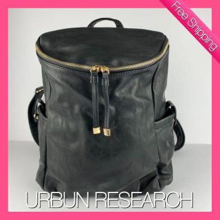 アーバンリサーチ(URBAN RESEARCH)の【大特価】 URBAN RESEARCH バックパック リュック ブラック 黒(リュック/バックパック)