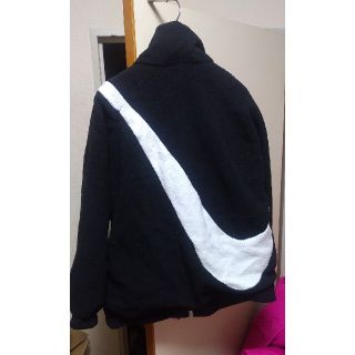 ナイキ(NIKE)の新品 NIKE BIG SWOOSH FLEECE JACKET 黒 M(2XL(その他)