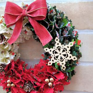 【200】フラワーリース クリスマスリース 布リース ファブリックリース 【200】フラワーリース クリスマスリース 布リース ファブリックリース