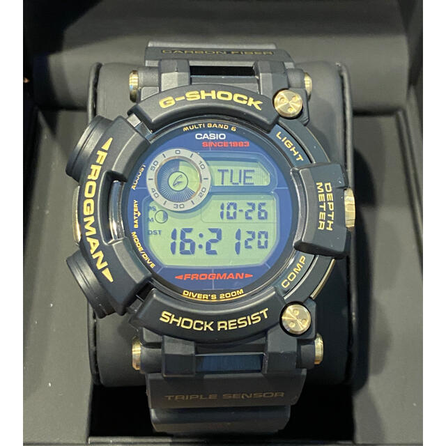 [宅送] 35周年　CASIO G-SHOCK フロッグマン GWF-D1035B-1JR 腕時計(デジタル)