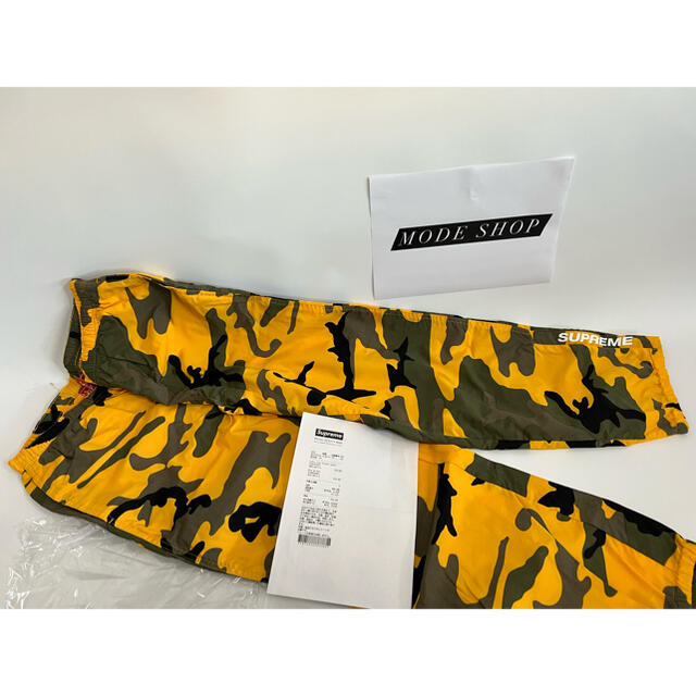 supreme warm up pant yellow camo