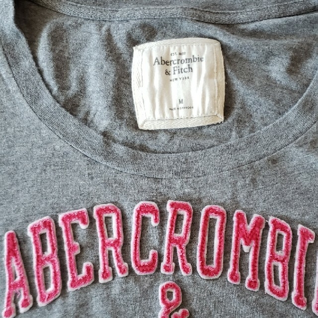 Abercrombie&Fitch(アバクロンビーアンドフィッチ)のアバクロ　ロングTシャツ　Mサイズ レディースのトップス(Tシャツ(長袖/七分))の商品写真