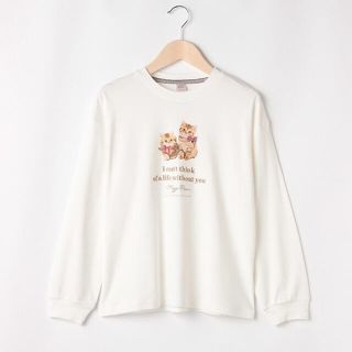 メゾピアノジュニア(mezzo piano junior)のメゾピアノ新品新作タグ付き２匹のこねこ長袖Tシャツ140,160(Tシャツ/カットソー)