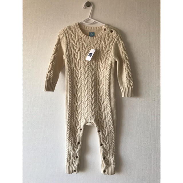 babyGAP(ベビーギャップ)の新品　ケーブルニット  ロンパース  90 キッズ/ベビー/マタニティのベビー服(~85cm)(ロンパース)の商品写真