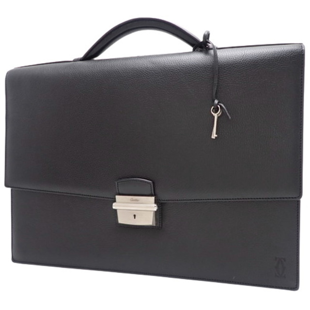 Cartier(カルティエ)のカルティエ ブリーフケース カーフ ブラック黒 40802006944 メンズのバッグ(ビジネスバッグ)の商品写真