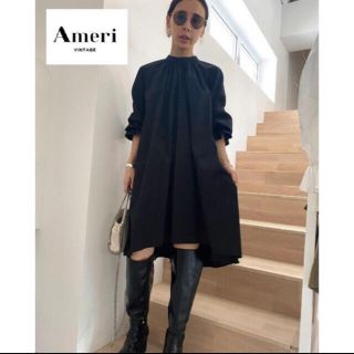 アメリヴィンテージ(Ameri VINTAGE)の新品タグ付き　AmeriアメリヴィンテージGATHER TUNIC BLOUSE(シャツ/ブラウス(長袖/七分))