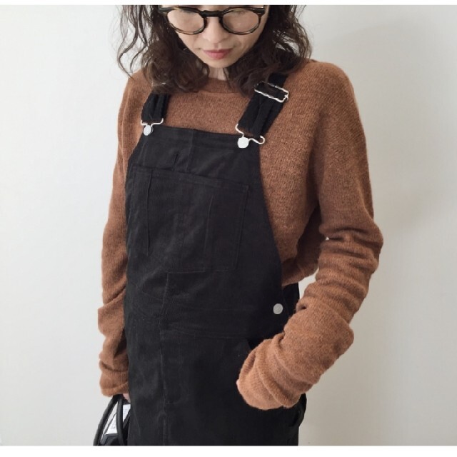 L'Appartement DEUXIEME CLASSE(アパルトモンドゥーズィエムクラス)のL´Appartement　ACNE ニット P/O キャメル　 レディースのトップス(ニット/セーター)の商品写真