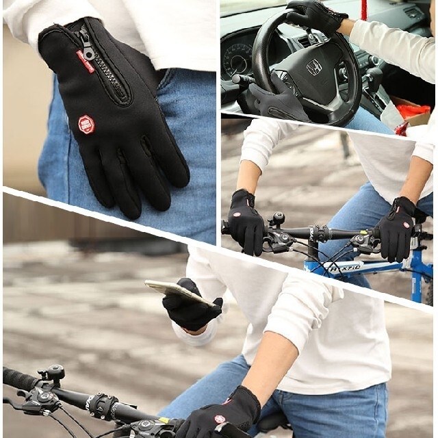 新品　手袋　スマホ操作OK　破水加工 メンズのファッション小物(手袋)の商品写真
