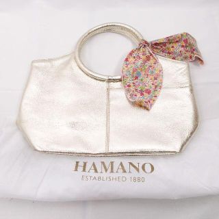 ハマノヒカクコウゲイ(濱野皮革工藝/HAMANO)のHAMANO　トートバッグ　レディース　ゴールド(トートバッグ)