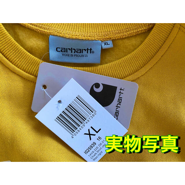 carhartt(カーハート)の【新品未使用品★XLサイズ】カーハート★トレーナー★スウェット★イエロー メンズのトップス(スウェット)の商品写真