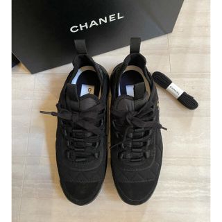 シャネル(CHANEL)の注意☆®️様専用☆CHANEL 38サイズ　BLACKスニーカー新品(スニーカー)