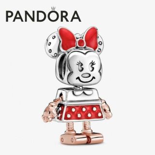 【新品】PANDORA コラボ チャーム ロボットミニー クロス＆ポーチ付き(チャーム)