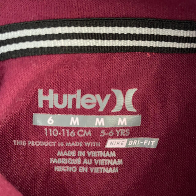 Hurley(ハーレー)のHurley ロンT 110〜116㎝　 5〜6歳用　ワイン キッズ/ベビー/マタニティのキッズ服男の子用(90cm~)(Tシャツ/カットソー)の商品写真