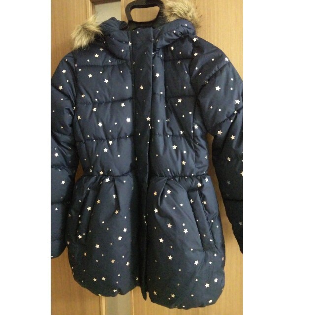 GAP(ギャップ)のGAP　星柄ネイビーコート キッズ/ベビー/マタニティのキッズ服女の子用(90cm~)(コート)の商品写真