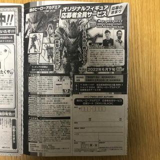 シュウエイシャ(集英社)の少年ジャンプGIGA 2021 AUTUMN ヒロアカ 応募シート(漫画雑誌)