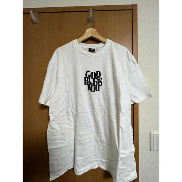 Tシャツ/カットソー(半袖/袖なし)GOD BLESS YOU 白黒 Tシャツ XLサイズ