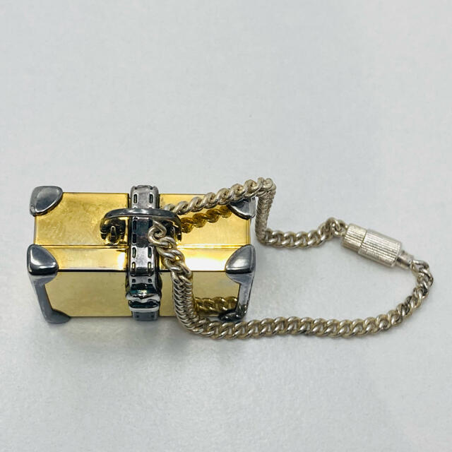 美品 GUCCI オールドグッチ トランク モチーフ キーホルダー キーリング