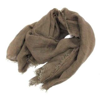 アザー(other)のメゾンドバカンス 20SS Linen Stole ストール リネン 麻 茶(ストール/パシュミナ)