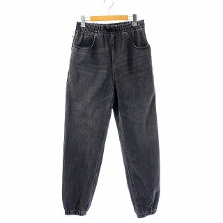 アレキサンダーワン(Alexander Wang)のアレキサンダーワン イージーデニムパンツ サイドライン ロゴ S グレー(デニム/ジーンズ)