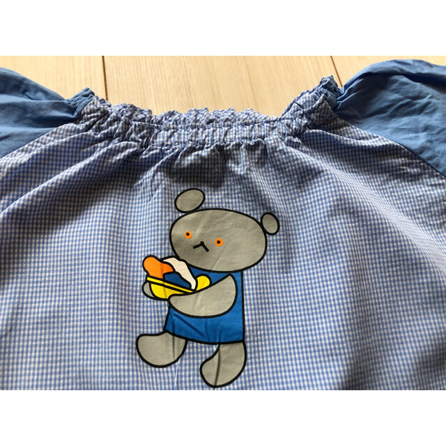 こぐまちゃん　スモッグ　エプロン　90cm キッズ/ベビー/マタニティのキッズ服男の子用(90cm~)(その他)の商品写真