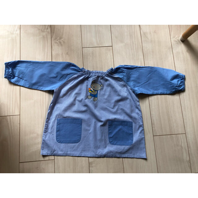 こぐまちゃん　スモッグ　エプロン　90cm キッズ/ベビー/マタニティのキッズ服男の子用(90cm~)(その他)の商品写真