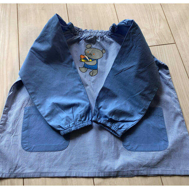 こぐまちゃん　スモッグ　エプロン　90cm キッズ/ベビー/マタニティのキッズ服男の子用(90cm~)(その他)の商品写真