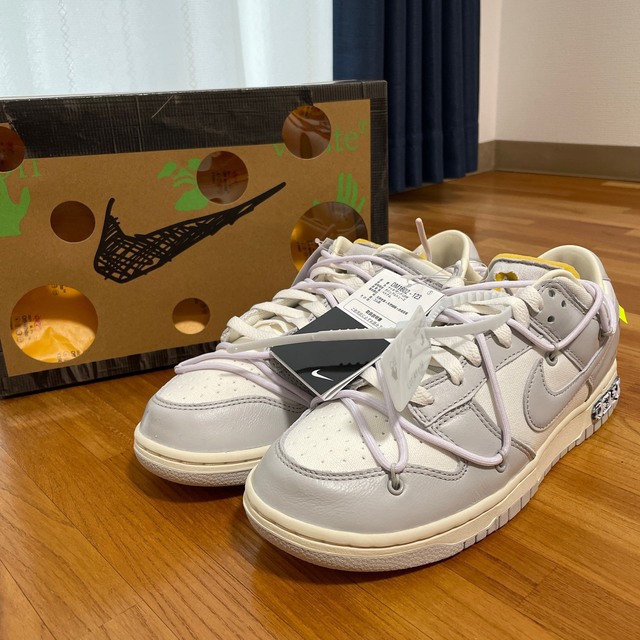 27cm NIKE DUNK LOW Off-White Lot 49/50メンズ