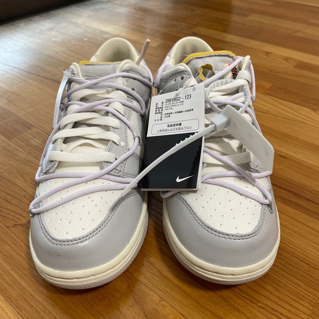 NIKE(ナイキ)の27cm NIKE DUNK LOW Off-White Lot 49/50 メンズの靴/シューズ(スニーカー)の商品写真