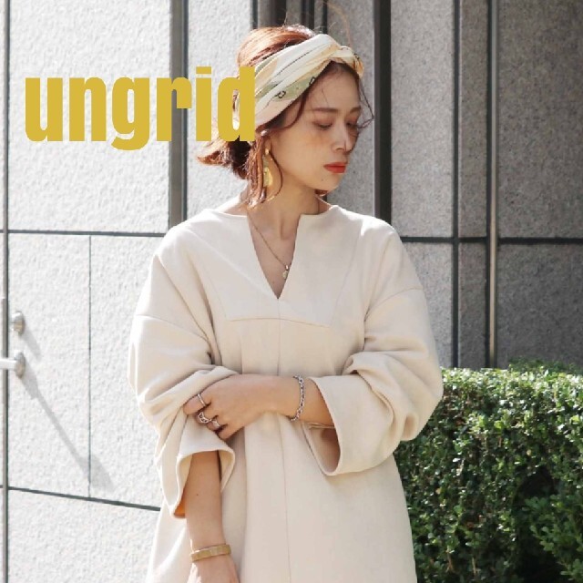 Ungrid(アングリッド)のungridアングリッド 膝丈ワンピース オーバーサイズトップス Freeサイズ レディースのワンピース(ひざ丈ワンピース)の商品写真