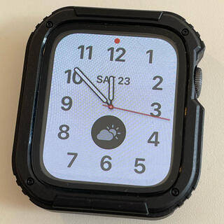 アップル(Apple)のApple Watch series 5 GPS 44mm 美品　ガラスカバー付(その他)