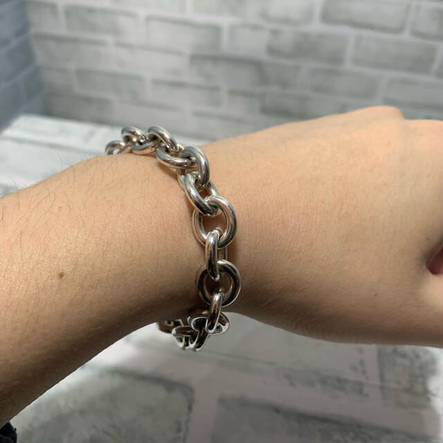 オールドグッチ OLD GUCCI ヘビー リンクチェーン ブレスレット