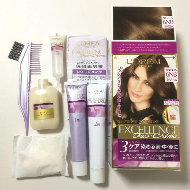 L'Oreal Paris(ロレアルパリ)のロレアル パリ エクセランス N クリームタイプ 6NB コスメ/美容のヘアケア/スタイリング(カラーリング剤)の商品写真