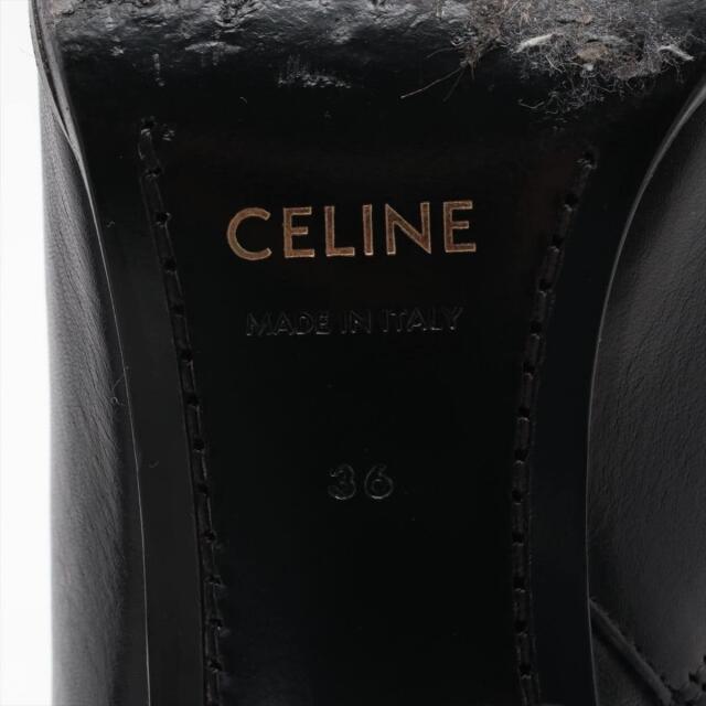 celine(セリーヌ)のセリーヌ トリオンフ レザー 36 ブラック レディース ブーツ レディースの靴/シューズ(ブーツ)の商品写真