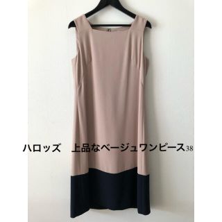 美品❤︎ハロッズELISAエリザ ワンピース　ボレロ　ビジュー　ネイビー