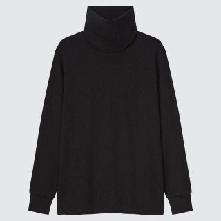 ユニクロ(UNIQLO)の美品 UNIQLO ユニクロ タートルネックインナー M ブラック(シャツ)