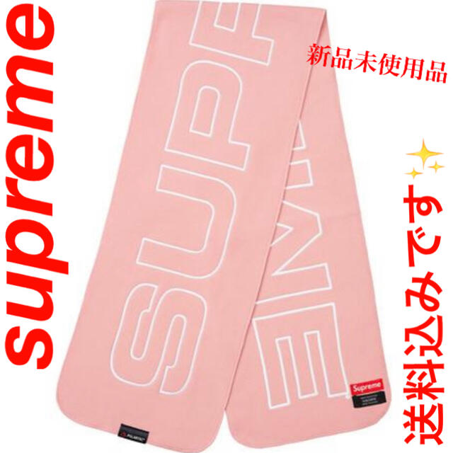 supreme polartec logo scarf マフラー 新品未開封