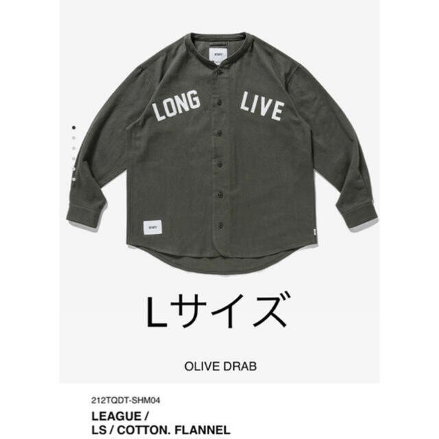 WTAPS LEAGUE シャツ OLIVE サイズL ダブルタップス