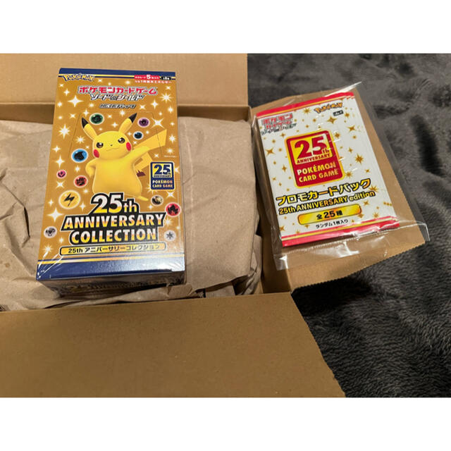 ポケモン(ポケモン)のポケモンカード 25th ANNIVERSARY COLLECTION 1BOX エンタメ/ホビーのトレーディングカード(Box/デッキ/パック)の商品写真