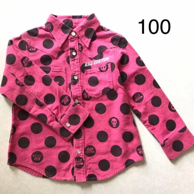 RAD CUSTOM(ラッドカスタム)のRADCUSTOM ネルシャツ 100 キッズ/ベビー/マタニティのキッズ服男の子用(90cm~)(ブラウス)の商品写真