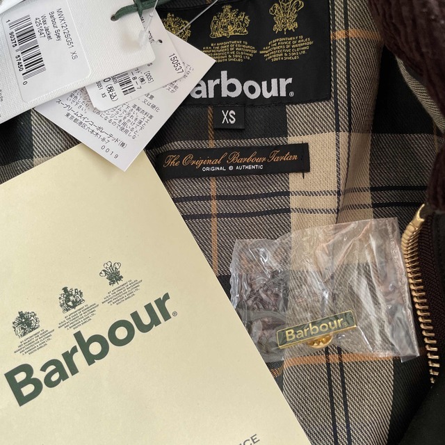 Barbour Spey Sage Green XS オイルドジャケット