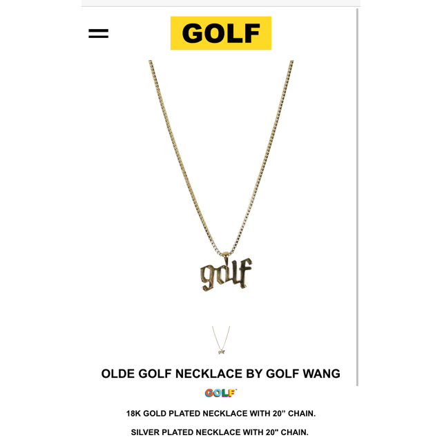 golf wang ネックレス ゴルフワン golfwang