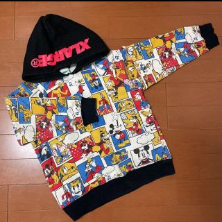 エクストララージ(XLARGE)のXLARGE KIDS パーカースウェットプルオーバー　mickey プリント(Tシャツ/カットソー)